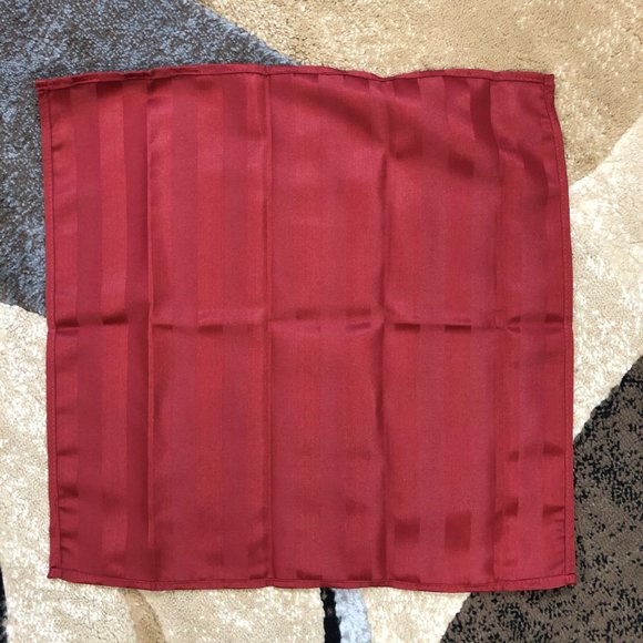 4 Chateau Red Stripe Micro-Fiber Dinner Napkins - Picture 5 of 8